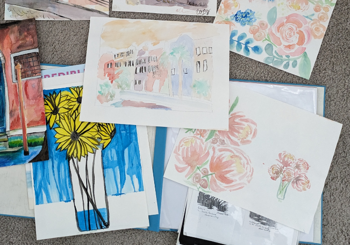 Image of assorted paintings