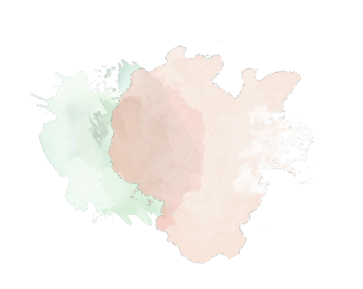 Pink and Green Watercolor Splotch